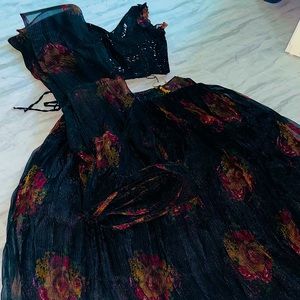 Black lehenga, indian outfit